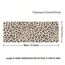 1pc Leopard Print Leather Mouse Pad Extra Long Non-Slip Waterproof Leather Desk Pad Office Gameing Table Mat Back To School, Creative Mousepad For Office Gaming Working - View 11