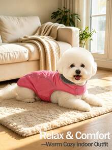 Metglad Quilted Dog Winter Coat, Cold‑Resistant Pet Jacket With Storage Pocket, Reflective Adjustable Cold‑Weather Dog Snow Suit, Indoor & Outdoor Wear For Small, Medium & Large Dogs - Watermelon Pink - View 6