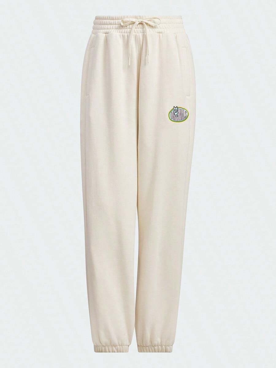 Adidas Celana Olahraga Longgar Wanita Gaya Jalanan Musim Semi/Musim Gugur Celana Jogger Kasual Panjang JL7548 - Putih yang Menakjubkan - View 1