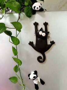 Cute Black Cat Fridge Magnet Home Decor - Black Cat Edition - View 8