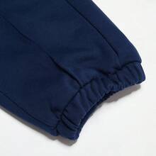 Adidas Celana Jogger Kasual Wanita Nyaman Model Lurus untuk Olahraga Musim Semi/Musim Gugur JW7067 - Biru tua - View 4