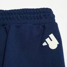 Adidas Celana Jogger Kasual Wanita Nyaman Model Lurus untuk Olahraga Musim Semi/Musim Gugur JW7067 - Biru tua - View 5