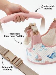 Multi-Gear Adjustable Baby Walking Harness, Anti-Fall Toddler Traction Strap, Infant Walking Support Belt, Outdoor Toddler Leash, Segmented Buckle Design, Fits Different Body Types, Lightweight And Burden-Free, Essential Accessory For Indoor Standing Practice And Outdoor Walking Assistance - Multicolor - View 7