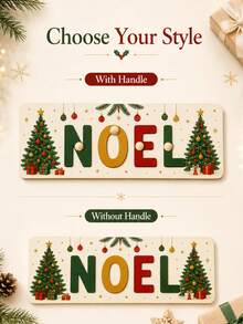 Customized Wooden Christmas Name Puzzle, Personalized Letter Decor Puzzle, Suitable For Fireplace Mantel, Shelf Or Door, Holiday Home Decor, Customized Christmas Name Board Gift, Customizable Letter Decor, Christmas Gift, Gift For Family And Friends, Room Decor - White - View 6
