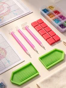 Diamond Painting Tool Set, 3 Different Sizes Of Diamond Painting Pens, Professional Embroidery Handcraft, Suitable For Art Painting, Portable Diamond Sticker Craft Tool Kit, Ideal Choice For Hobbyists - A - View 8