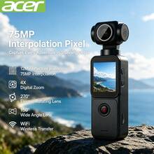 Acer Action Camera, 75MP Interpolated Pixels, 270° Electric Rotating Lens, 4x Digital Zoom, 1.69-Inch Touchscreen, Supports External Microphone, Entry-Level Handheld Camera, Vlog Outdoor Travel WIFI Portable Recorder - View 3
