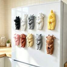 3D Animal Farm Leg-Hugging Food Bag Clips, Moisture-Proof Sealing Clips, Multi-Functional Refrigerator Decorative Magnets, Reusable Fresh-Keeping Clips, Home Kitchen Fresh-Keeping Tools, Daily Kitchen Supplies And Cute Small Gifts (Random Style) - View 3