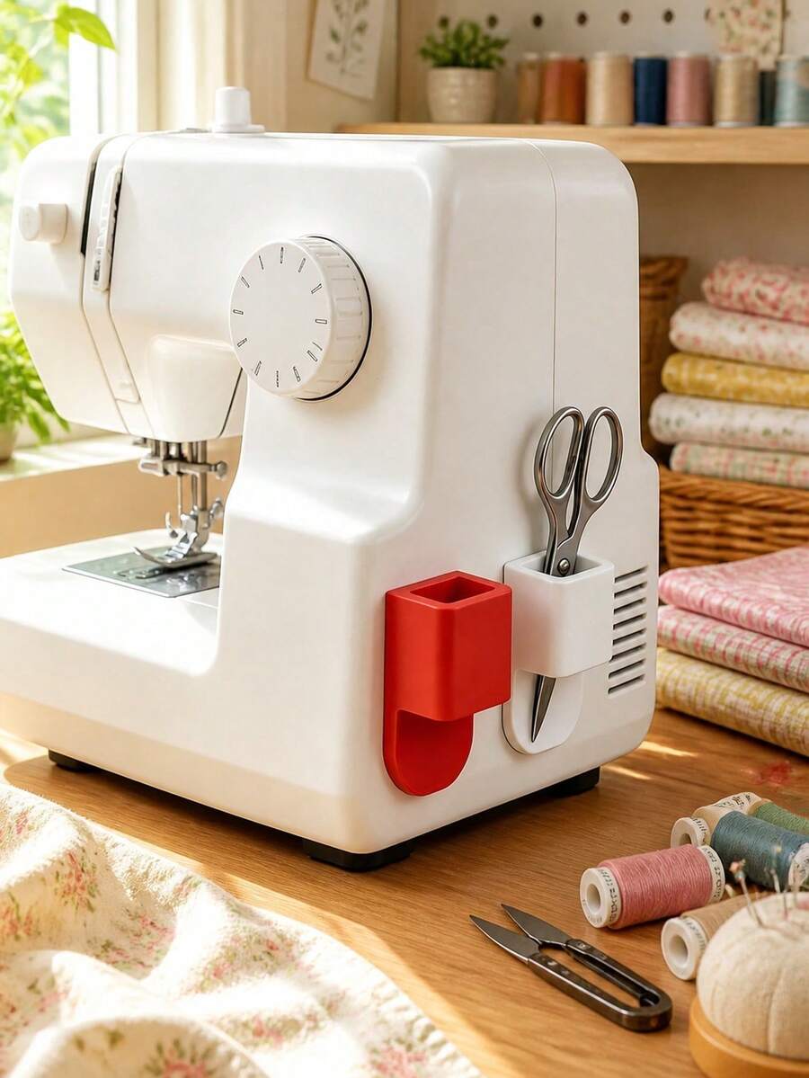 Sewing Machine Scissors Storage Rack Sewing Machine Scissors Storage Box Self-Adhesive Double-Sided Tape Required Suitable For Storing Scissors 4 Colors Available