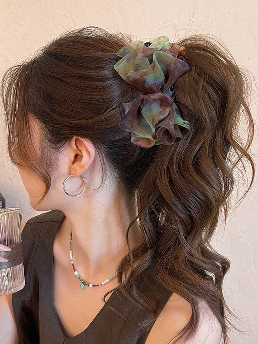 1pc Women's Bow Hair Clip, Suitable For High Ponytail Fixing, Back Hair Styling, Daily Commute, Date And Travel
