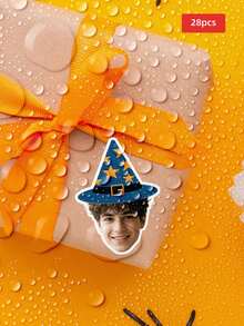 1/28/54pcs Customizable Halloween Shaped Waterproof Oil-Proof PVC Stickers, Perfect For Home Decor, Gift Box Sealing, Window Display, Store Decoration, Suitable For Friends, Family, Colleagues, Party Planners, Applicable For Halloween Party, Costume Party, Family Holiday Gathering, Store Theme Event, - Multicolor 1 - View 56