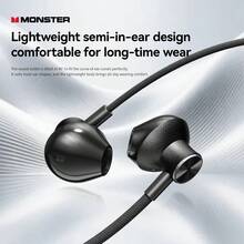 Monster Airstar AE20 DSP Sound Card Karaoke Earphones, Type-C Wired Earbuds, 14.2mm Driver Unit, Real-Time Monitoring & ENC Noise Cancelling High-Definition Microphone, 6 Modes High Resolution Studio Recording Earbuds, Suitable For Singing, Podcast, Gaming, Android - View 8