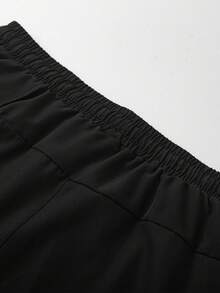 Women's 2-In-1 Running Shorts With Fitted Leggings, Zipper Pocket And Drawstring Waist For Training, Fitness And Jogging - Black - View 9