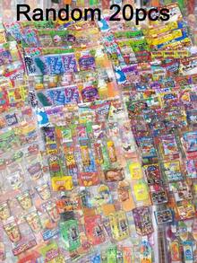 2/30pcs Snack Cutting Stickers, Japanese Retro Showa Style Cute Cartoon Glossy Stickers, Scrapbook Planner DIY Material Stickers - Multicolor - View 9