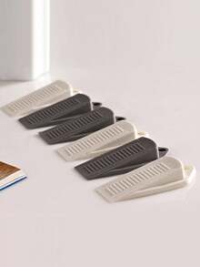 Rubber Wedge Door Stops, Convenient Mouse-Style Design, Door Stopper, Door Wedge, Door Stop Holder, Protector, Baby Safety Door Stopper, Home Office Door Stopper - Multi-color - View 2
