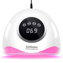 DianaBeauty Máy sấy móng tay UV 90 đèn LED có hẹn giờ và cảm biến tự động, phù hợp với mọi loại sơn móng tay gel, thiết bị làm móng chuyên nghiệp. - trắng - Xem 9