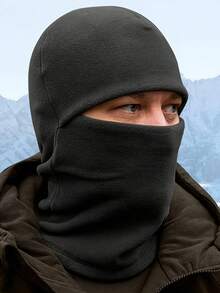 Winter Hat Scarf Warm Headwear Tactical Balaclava Face Mask Ski Hat Neck Warmer Sports Cycling |, Knitted Fabric, Geometric Pattern, Hand Washable - Multicolor - View 4