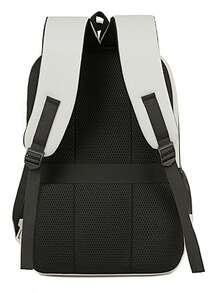 SHILAN Reflective Strip Safety Business Backpack Large Multi-Compartment Water Resistant Oxford 15.6 Inch Laptop Bag Wear-Resistant Travel School Rucksack - Multicolor - View 4