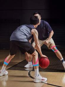 1 Roll Modern Style Self-Adhesive Elastic Knee Bandage, Suitable For Fitness Enthusiasts - A - View 3