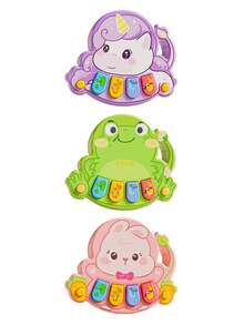 6pcs Animal Piano Musical Toys, Baby Early Education Sensory Toys, Multi-Function Mini Piano, Cartoon Music Box With Multiple Sound Effects, Fun Birthday Gift For Boys And Girls - Multicolor - View 14