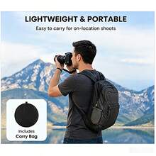 New Style 5‑In‑1 Oval Collapsible Photography Reflector Board 60*90cm Multi‑Disc Fill Light Diffuser 90x120cm Outdoor Studio Live Streaming Lighting Kits Photography Backdrop Props Accessories - View 10