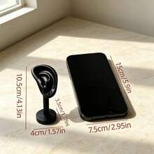 1/2pcs Ear Display Stand, Realistic Human Ear Jewelry Display Holder, Suitable For Stud Earrings, Dangle Earrings Display, Wedding, Desktop Jewelry Storage, Room Decor Ornament, Store Display, Photography Prop, Christmas Home Decor - Multicolor - View 4