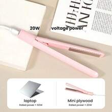 ENSSU Mini Curling Iron - Professional Styling Tool With Straightening Function, Can Add Volume To Short And Long Hair. Compact Design, Portable, Unisex. Gift, Celebration - Multicolor - View 10