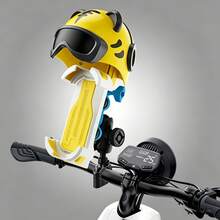 1pc Tiger Helmet Phone Holder, Ultra-Stable Anti-Shake Anti-Rain Cycling Mount, Super Cute Personalized Design, Essential For Bicycles/Motorcycles/Electric Bikes - Multicolor - View 3