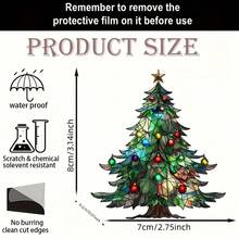 1pc Acrylic Christmas Tree Suncatcher - Holiday Themed Window Hanging Decor And Wall Art, Suitable For Kitchen, Bedroom And Outdoor Space Decoration - Christmas Tree - View 4