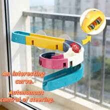 Bathroom Track Assembly Toy, Track Ball Sliding Fun Fish Rotating Slide, Bathroom Water Play Toy, Bath Toy Gift Set For Boys And Girls, Random Accessory Colors - Multicolor - View 4
