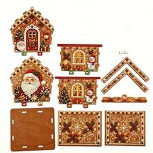 DIY 3D Christmas House Pearl Diamond Painting Kit, Multiple Holiday Rhinestone Puzzle Craft Set, Suitable For Adults And Beginners, Christmas Home Desktop Decor Handmade Materials, Creative Handicraft Christmas Gift - View 16