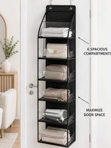 Bathroom Door Hanging Storage Bag, Multi-Purpose Door Back Organizer, Compartment Storage, Foldable Home Storage Bag, Wall-Mounted Multi-Layer Transparent Visible Storage Bag - Multicolor - View 4