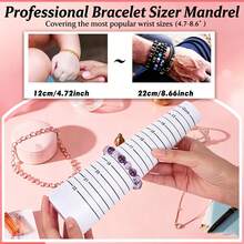 KLONKEE Bracelet And Ring Size Measurement Kit, Includes Ring Size Measuring Tool, Finger Measuring Gauge, And Two American Size 1-17 Finger Measuring Gauges (Black, Plastic) - Multicolor - View 7