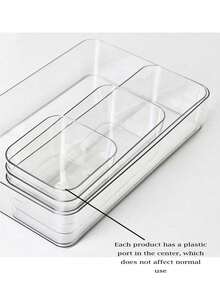 1/7/8 Pcs Clear Acrylic Cosmetic Organizer, With Drawers, Shelves, And Compartments, For Desktop Stationery Storage, Home Desktop And Drawer Storage Box, Back-To-School Essential - A - View 7