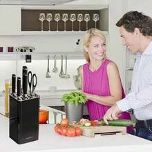 Aimall Kitchen Knife Storage Rack Plastic Multi Functional Holder For Knives Scissors AU - View 11