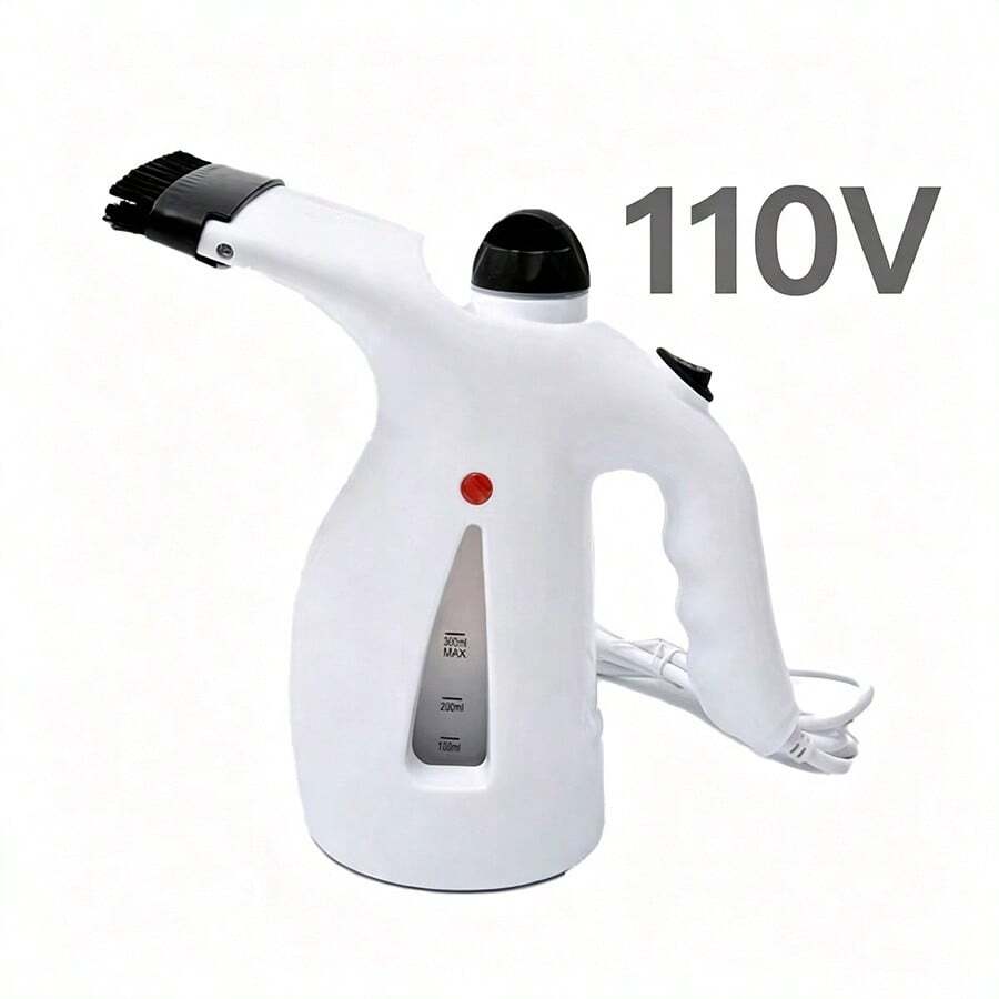 110V/220V Passadeira a Vapor Portátil 800W Vaporizador de Roupas 300ml Aquecimento Rápido Removedor de Rugas - Branco 110V - Visão 1