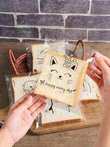 200 túi tự dán miệng hình động vật hoạt hình dễ thương, túi đóng gói sandwich trong suốt, phù hợp để đóng gói bánh mì gối lát nướng, đồ dùng học tập, túi đựng thực phẩm, hộp đựng thực phẩm, kẹo, socola, bánh quy và nhiều loại khác - Nhiều màu - Xem 5