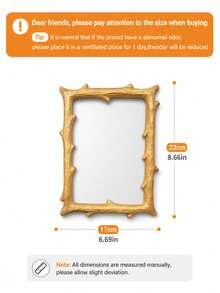 1pc Multifunctional Hollow Center Branch Design Desktop Display Frame, Frame Only, No Glass Backboard Or Photo Insert, Vintage Home Decor, Suitable For Bedroom, Study, Office Desk, Also As Wedding, Birthday And Party Gift - A - View 7