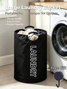 Dirty Laundry Basket Storage Basket Large Capacity Soft Handle Dirty Clothes Storage Basket Foldable Storage Bucket Suitable For Bedroom Laundry Room Home Sundries Storage, Laundry Baskets - Multicolor - View 10