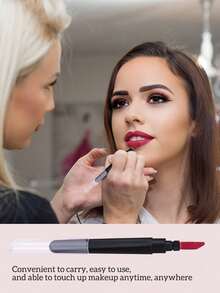 3/1pc Makeup Brush Set, Eyelash Brush/Lip Brush/Eyebrow Brush, With Transparent Dust Cover, Portable Design For Combing Eyelashes And Eyebrows, Spiral Eyelash Curler, Lipstick Lip Brush, Suitable For Home Or Travel Use, Essential Makeup Accessory - Multicolor - View 3