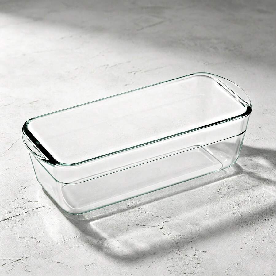 Rectangular Glass Loaf Tin, Heat‑Resistant Bakeware For Bread, Cakes And Oven‑Baked Food Preparations - View 1