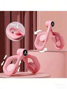 Kegel Pelvic Floor Trainer, Inner Thigh And Glute Exerciser With Square Buckle. Portable Home Workout Equipment For Postpartum Recovery. Exercise Gradually; Initial Discomfort Will Disappear With Continued Use. - Pink - View 12
