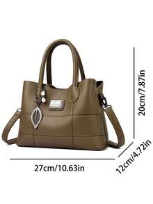 KAIDIFEINIROO 2026 Fashionable Large Capacity Women's Crossbody Bag Stylish Handbag Multi-Compartment Shoulder Satchel PU Material - Khaki - View 4