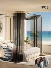 1pc Bed Curtain Mosquito Net, Bed Canopy 75*600cm, 75*300cm, Sheer Transparent Curtain Drape, Veil, For Wedding/Party/Tablecloth/Birthday/Home Decor/Mosquito Net (Light Strip And Accessories Not Included) - Multicolor - View 16