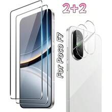 4pcs (2+2), Compatible With Xiaomi POCO M7/M7 Pro/M7 Ultra/F7/F7 Pro/F7Ultra/X6/X6 Pro/X7/F8 Pro/F8 Ultra/X8 Pro/X8 Pro Max Includes 2pcs High-Definition Transparent Screen Protectors + 2pcs Transparent Tempered Glass Lens Protectors, Screen Protector, Lens Protector, Device Protection, Fashion Design, Perfect Fit, Durable Glass, High-Quality Protective Film, Phone Screen Protector, Tempered Glass Protective Film, Phone Accessories User, Phone Care Kit, Thin Design, Smartphone Protective Film, Scratch-Resistant, Anti-Drop, Bubble-Free Tight Fit, Easy Installation - Clear - View 9