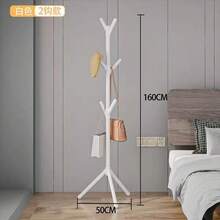 1 Piece Modern Tree-Shaped Hanging Rack Standalone Floor-Standing Hanger, Sturdy Triangular Base, Durable Plastic Material. 360° Rotating Hook, Versatile Storage Device That Saves Space, Suitable For Entryways, Bedrooms, Living Rooms, And Other Areas - Multicolor 2 - View 7