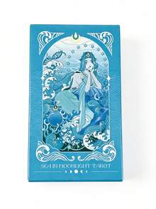 1 Box Moon In The Sea Tarot Cards , 79-Card Set,Sea Fantasy Fortune Telling Deck, Portable Card Game,Suitable For Both Beginners And Enthusiasts. - Multicolor - View 13