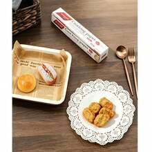 1 Roll Old Parchment Paper, Non-Stick And Heat-Resistant, Suitable For Baking Bread - Multicolor - View 6