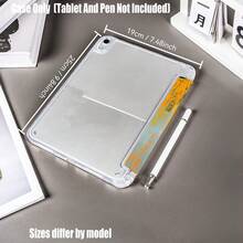 Fat Cat Pattern Y-Fold High Transparency Acrylic Tablet Protective Case With Pen Slot. Y-Fold High Transparency Acrylic Protective Case. Tablet Protective Case Features: Y-Shaped Tri-Fold Stand Design, Smart Sleep/Wake, Full Coverage Protection, Air Cushion Anti-Drop Frame, Multi-Angle Stand, Built-In Pen Slot, Lightweight And Portable. Compatible With IPad Mini4/5 (7.9 Inch), Mini6/7 (8.3 Inch); Air1/2/3 - Multicolor - View 9
