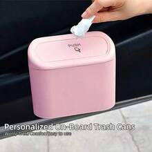 1 pièce Poubelle de voiture mini créative rose - A - Voir 1