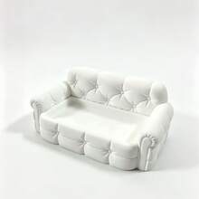 1pc 3D Printed Mini Fabric Sofa Shaped Jewelry Storage Tray, Cream Style Watch, Ring, Necklace Desktop Storage Dish; Decorative Tray, Storage Dish, Snack Holder, Miscellaneous Storage Tray, Display Tray, Soft Decor Accent Tray, Entryway Tray, Hallway Storage Tray, Desktop Tray, Countertop Storage Dish - White - View 10
